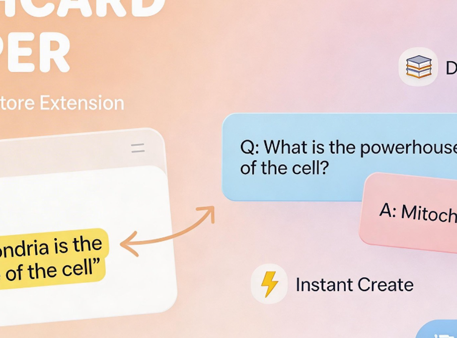 Flashcard Clipper — Free & Simple Anki Card Maker (Welcome & Goodbye)