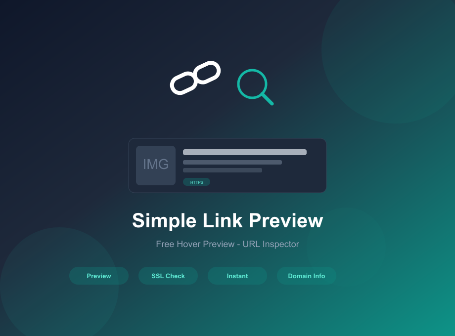 Simple Link Preview — Free Hover Preview & URL Inspector: Welcome & Goodbye