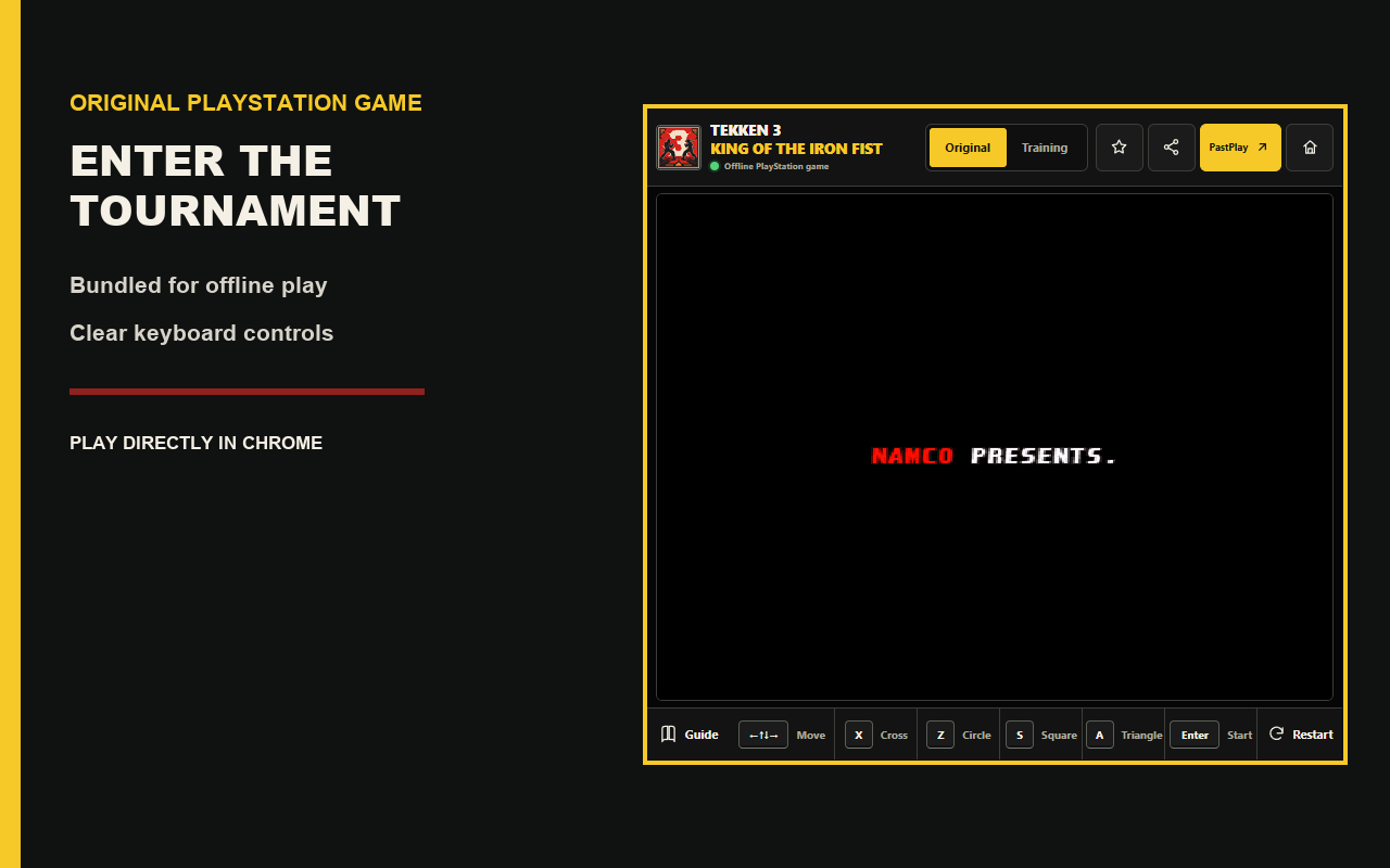 Tekken 3 Offline Fighting Game Chrome extension gameplay screenshot