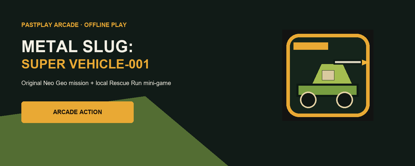 Metal Slug Super Vehicle-001 - Arcade Action Chrome extension