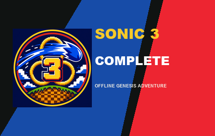 Sonic 3 Complete Genesis Game Chrome extension promo image