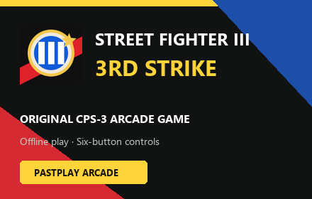 Street Fighter III 3rd Strike - Arcade Chrome extension promo image