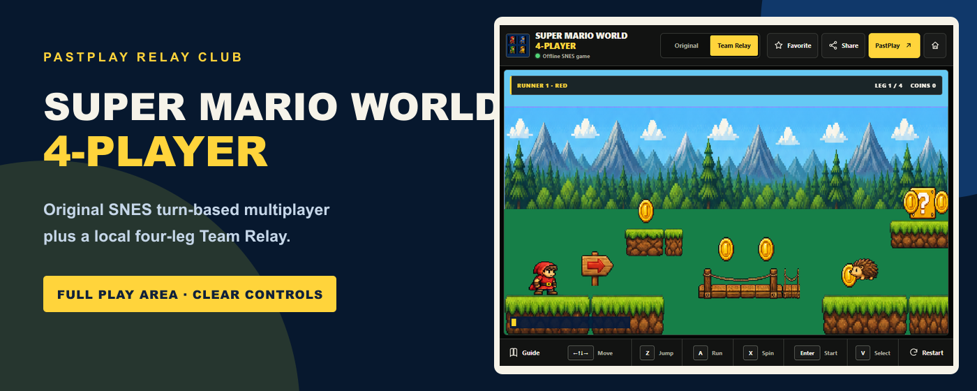 Super Mario World 4-Player Chrome extension marquee